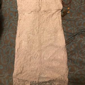 White lace dress